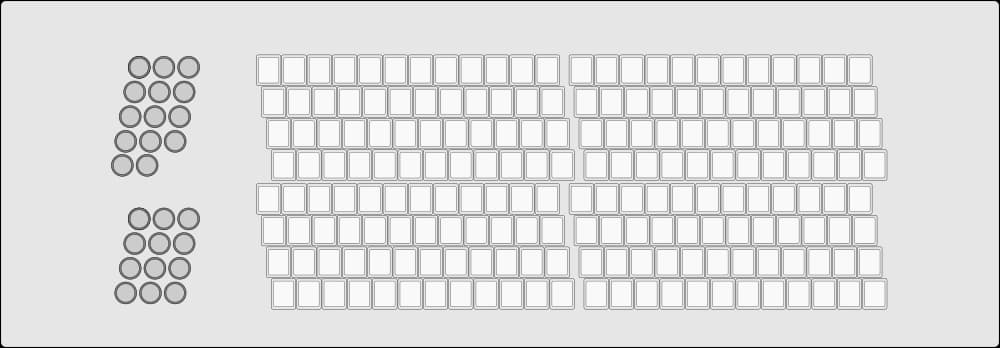 多段シフトキーボードのイメージ図