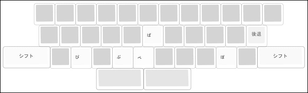OASYSの半濁音入力